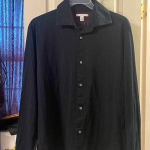 Banana Republic size extra large color, black with purple cuffs 100% cotton